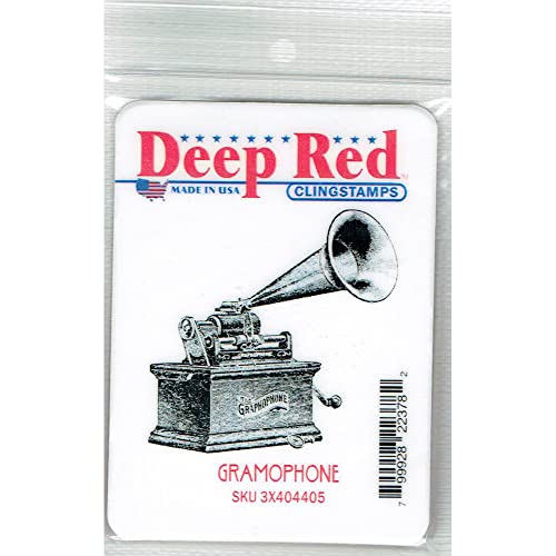 Deep Red Cling Stamp-Gramophone Deep Red Cling Stamp-Gramophone von Deep Red Stamps