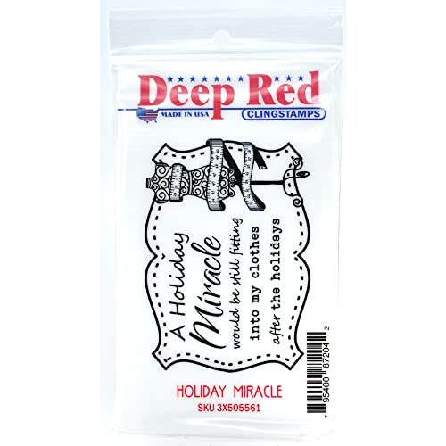 Deep Red Stamps Tief Rot Briefmarken 3 x 505561 selbst Stempel, Mehrfarbig, 2 x 3 Zoll von Deep Red Stamps