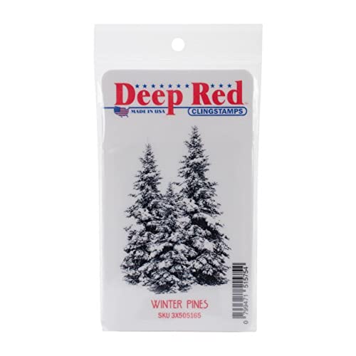 Deep Red Stamps Tief Rot Briefmarken Schaumstoff selbst 2 Zoll x 3-inch-Winter Pines Deep Red Stamps Tief Rot Briefmarken Schaumstoff selbst 2 Zoll x 3-inch-Winter Pines von Deep Red Stamps