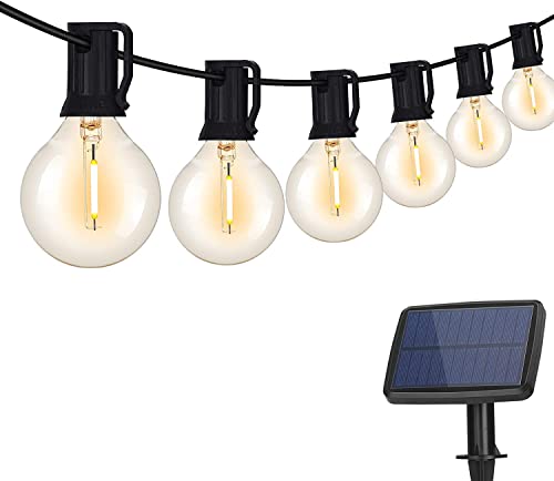 DeepDream Solar Lichterkette Aussen, 7.6M G40 Glühbirnen Lichterkette Außen mit 12+1 Birnes, 4 Lichtmodi IP65 Wasserdicht Außen LED Lichterkette für Garten Balkon Hochzeit Party, Warmweiß DeepDream Solar Lichterkette Aussen, 7.6M G40 Glühbirnen Lichterkette Außen mit 12+1 Birnes, 4 Lichtmodi IP65 Wasserdicht Außen LED Lichterkette für Garten Balkon Hochzeit Party, Warmweiß von DeepDream