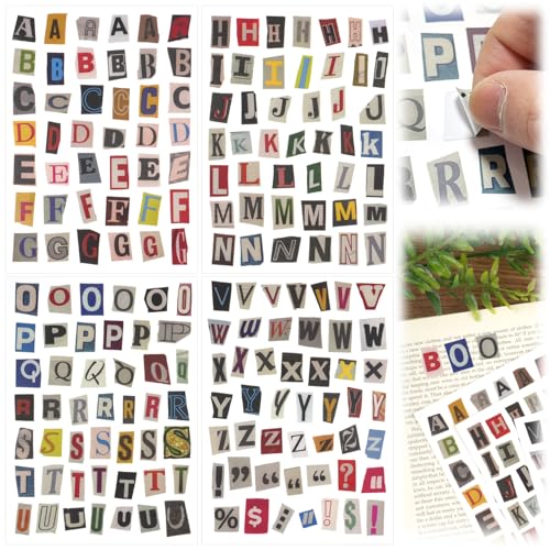 181 Stück Selbstklebende Buchstaben Aufkleber, Vintage Scrapbook Stickers, Klebebuchstaben Journal Sticker, Buchstaben Stickers, für DIY Scrapbook Art Crafts Briefkästen Reisetasche Laptop 181 Stück Selbstklebende Buchstaben Aufkleber, Vintage Scrapbook Stickers, Klebebuchstaben Journal Sticker, Buchstaben Stickers, für DIY Scrapbook Art Crafts Briefkästen Reisetasche Laptop von Deepton