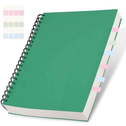 Deepton Notizbuch A4 Kariert, Notizblock A4, Notizbuch Kariert A4 Hardcover, A4 Notizbuch 100gsm mit 300 Seiten/150 Blatt, Chequered Notebook A4, Spiralgebundene Notizbücher zum Tagebuch, Grün Deepton Notizbuch A4 Kariert, Notizblock A4, Notizbuch Kariert A4 Hardcover, A4 Notizbuch 100gsm mit 300 Seiten/150 Blatt, Chequered Notebook A4, Spiralgebundene Notizbücher zum Tagebuch, Grün von Deepton