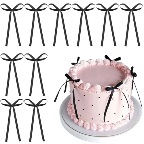 Deepton Schleife Tortenaufleger, Schwarze Schleifen Torten Deko, Schleife Tortendeko, Bow Kuchendeko Geburtstag für Kindergeburtstag Babydusche Hochzeit Party Hochzeitstag Kuchendekorationen Deepton Schleife Tortenaufleger, Schwarze Schleifen Torten Deko, Schleife Tortendeko, Bow Kuchendeko Geburtstag für Kindergeburtstag Babydusche Hochzeit Party Hochzeitstag Kuchendekorationen von Deepton