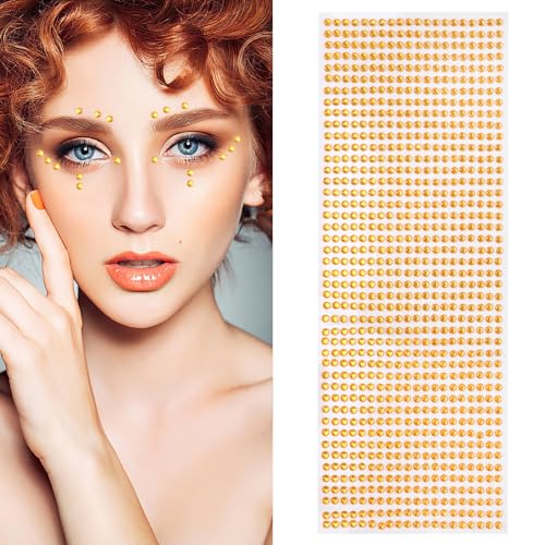 Glitzersteine Selbstklebend, 900 Stück Strasssteine Selbstklebend, 4mm Glitzersteine Gesicht Gold, Runde Schmucksteine, Strasssteine zum Verzieren, Dekosteine für Handwerke, Nail Gesichts Deko Glitzersteine Selbstklebend, 900 Stück Strasssteine Selbstklebend, 4mm Glitzersteine Gesicht Gold, Runde Schmucksteine, Strasssteine zum Verzieren, Dekosteine für Handwerke, Nail Gesichts Deko von Deepton