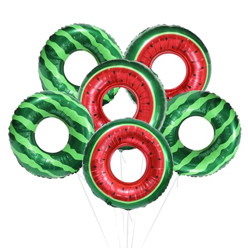 Deermon Doppelseitiger Druck Wassermelone Ring Sommer Strand Pool Ballons, Tropische Wassermelone Runde Süße Frucht Folienballon Für Geburtstag Babyparty Hochzeit Hawaii Party Dekoration Supplies Deermon Doppelseitiger Druck Wassermelone Ring Sommer Strand Pool Ballons, Tropische Wassermelone Runde Süße Frucht Folienballon Für Geburtstag Babyparty Hochzeit Hawaii Party Dekoration Supplies von Deermon
