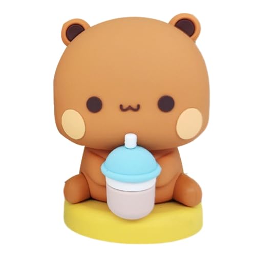 Anime-Tierfiguren, trendige PVC-Cartoon-Desktop-Ornamente, Comic-Sammlerstück mit bezauberndem Ausdruck, langlebige Bären-Miniaturfiguren, Bären-Spielzeugfiguren für Heimdekoration, Spielzeugpupp von Deewar