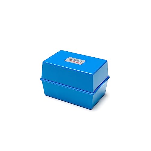 Deflecto Karteikasten für Karteikarten, 8 x 5 cm 8x5 Blue blau von Deflecto