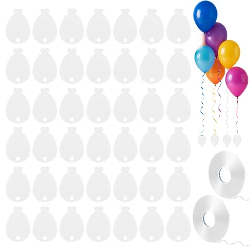 Helium-Ballongewichte, Weiß, Partyzubehör aus Kunststoff, perfekt für die Sicherung von Ballons bei Geburtstagen, Hochzeiten, Neujahr, robuste 295 g Gewichte für Dekorationen und große Feiern, 36 von Defresit