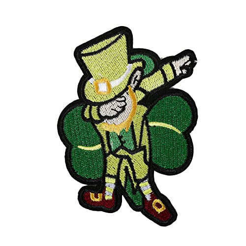 Degpum St. Patrick's Day Patch, Iron-On - 1 Stück - 8,3 x 5,7 cm - Grün - Aufbügeln oder Aufnähen - Ideal für Shirts, Hosen, Jacken & mehr von Degpum
