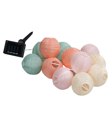 Dehner Solar Lichterkette Lampion, mit 12 LED-Lämpchen, warmweiß, Länge 240 cm, Kunststoff/Nylon, bunt Dehner Solar Lichterkette Lampion, mit 12 LED-Lämpchen, warmweiß, Länge 240 cm, Kunststoff/Nylon, bunt von Dehner