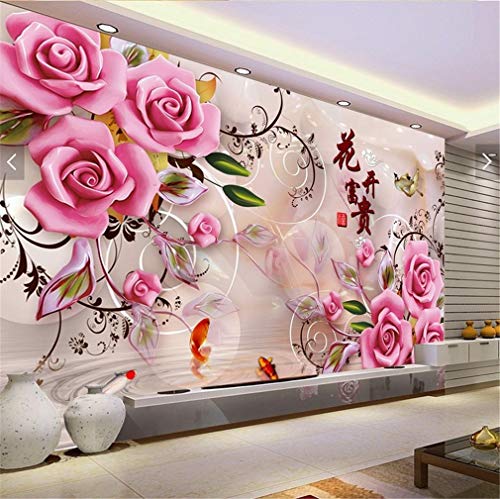 Deike Mild 5D Diamant Painting Kit Full Bohrer Rose Diamond Painting Strass Malerei Handgemachtes Wohnzimmer Schlafzimmer Wanddekoration (100x40cm) von Deike Mild