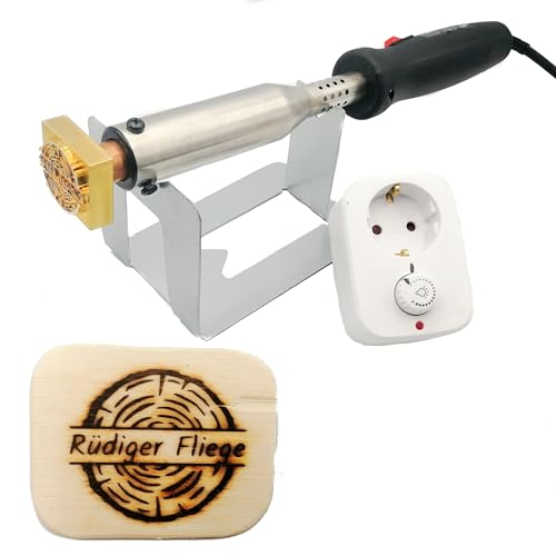 elektrischer Brandstempel mit deinem Schriftzug im Motiv "Holzscheibe Rund" für Holz, Leder, Pappe - personalisiertes Brandeisen, individueller Brennstempel in 60 x 53 mm elektrischer Brandstempel mit deinem Schriftzug im Motiv "Holzscheibe Rund" für Holz, Leder, Pappe - personalisiertes Brandeisen, individueller Brennstempel in 60 x 53 mm von Dein Brandstempel