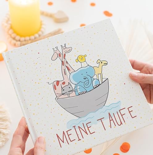 Gästebuch zur Taufe - Arche Noah - Taufbuch - Taufalbum - für Mädchen und Junge - Taufgeschenk von Dein Gastgeschenk