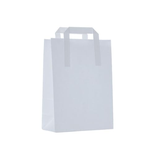 DeinPack Umweltschonende Papier Tragetaschen weiß I Papiertüten Geschenktüten Papiertragetaschen biologisch abbaubar klein, kompostierbar I 50 x weiß Papier Tüten 22 x 10,5 x 30 cm DeinPack Umweltschonende Papier Tragetaschen weiß I Papiertüten Geschenktüten Papiertragetaschen biologisch abbaubar klein, kompostierbar I 50 x weiß Papier Tüten 22 x 10,5 x 30 cm von DeinPack