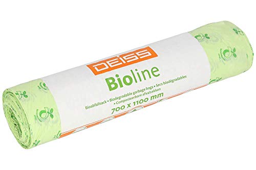 Bio-Müllbeutel DEISS Bioline 120 L, kompostierbar, 250 Stück von DEISS