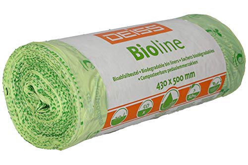 Bio-Müllbeutel DEISS Bioline 18 L, kompostierbar, 50 Stück von DEISS