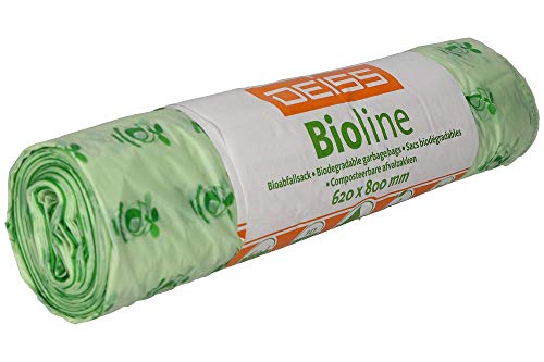 Bio-Müllbeutel DEISS Bioline 60 L, kompostierbar, 10 Stück von DEISS