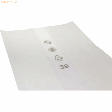 Deiss Abfallsack 99033 stark 1000l transparent 50 Stück von Deiss