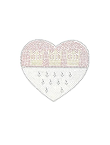 Bügelbild Köln Herz-Wappen aus Strass 12cm von Deiters