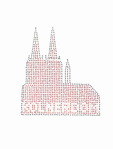 Bügelbild Kölner Dom aus Strass 12cm von Deiters