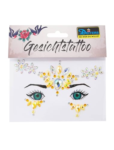 Gesichtsstrasssteine gold/silber von Deiters