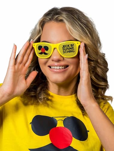 JIS Brille Logo mit Flaschenöffner Jeck im Sunnesching gelb JIS Brille Logo mit Flaschenöffner Jeck im Sunnesching gelb von Deiters