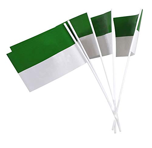 Deitert Papierfähnchen (regenfest), grün-weiß für Schützenfest-Deko 50 Stück von Deitert