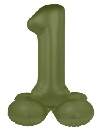 Stehende Zahlenluftballons Grün von 0 bis 9-72cm Eins Stehende Zahlenluftballons Grün von 0 bis 9-72cm Eins von Deitert