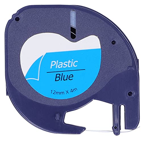 Dekaim Etikettenband, Ersatz-Etikettenband, Ersatz für DYMO Letratag Maschine, 12 mm x 4 m, schwarzer Buchstabe auf blauem 91205 Dekaim Etikettenband, Ersatz-Etikettenband, Ersatz für DYMO Letratag Maschine, 12 mm x 4 m, schwarzer Buchstabe auf blauem 91205 von Dekaim