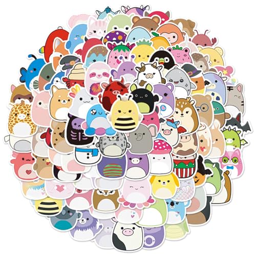 100PCS Stickers, Kawaii Sticker Cartoon Vinyl Aufkleber Wasserfest ästhetisch für Wasserflaschen Skateboard Computer Laptop Scrapbook Aufkleber-Geschenk für Kinder Teenager von Dekewe