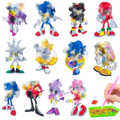 12 Stück 5D Diamond Painting Aufkleber Kits, Cartoon Diamand Painting Kinder, Diamond Painting Mosaik Aufkleber, Diamant Malerei Aufkleber, DIY Diamant Bastelset, Geschenke für Jungen und Mädchen 12 Stück 5D Diamond Painting Aufkleber Kits, Cartoon Diamand Painting Kinder, Diamond Painting Mosaik Aufkleber, Diamant Malerei Aufkleber, DIY Diamant Bastelset, Geschenke für Jungen und Mädchen von Dekewe