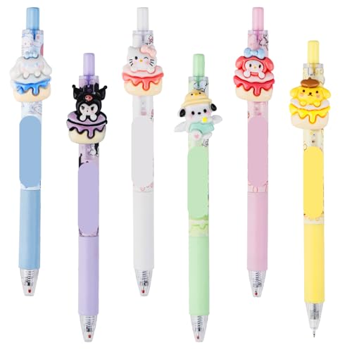 6 Stück Gelschreiber Einziehbare Gel Pen Set, Niedlich Schwarze Nachfüllung Gelstifte Set, Cartoon Stift Süße, Kawaii Kugelschreiber für Kinder Skizzieren Zeichnen Schule Bürobedarf 6 Stück Gelschreiber Einziehbare Gel Pen Set, Niedlich Schwarze Nachfüllung Gelstifte Set, Cartoon Stift Süße, Kawaii Kugelschreiber für Kinder Skizzieren Zeichnen Schule Bürobedarf von Dekewe