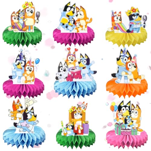 9 Stück Tischdekoration Geburtstag, Cartoon Dog Honeycomb Dekorationen Tischdeko Geburtstag, Kindergeburtstage Party Tischdeko, Bienenwabe Mittelstücke für Geburtstagsparty Kinder 9 Stück Tischdekoration Geburtstag, Cartoon Dog Honeycomb Dekorationen Tischdeko Geburtstag, Kindergeburtstage Party Tischdeko, Bienenwabe Mittelstücke für Geburtstagsparty Kinder von Dekewe