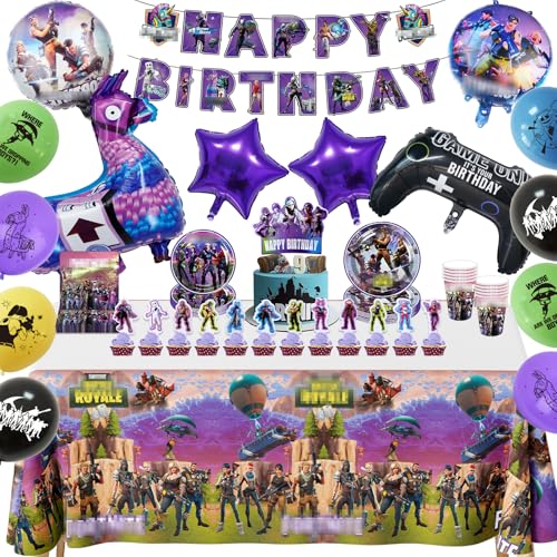 92 Stück Geburtstagsdeko, Partygeschirr Pappteller Kindergeburtstag Party Teller Becher Servietten Trinkhalme Ballons Geburtstag Deko für 10 Personen 92 Stück Geburtstagsdeko, Partygeschirr Pappteller Kindergeburtstag Party Teller Becher Servietten Trinkhalme Ballons Geburtstag Deko für 10 Personen von Dekewe