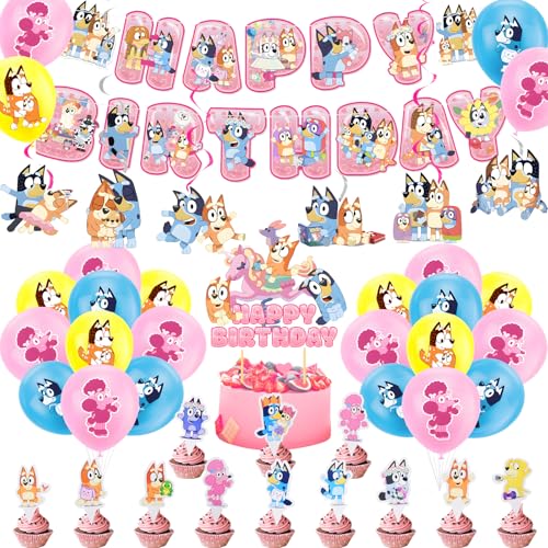 Blue Geburtstagsdeko, 29 Stück Luftballons Geburtstag mit Happy Birthday Banner, Deko Geburtstag Party Deko Mädchen Kindergeburtstag Deko Blue Geburtstagsdeko, 29 Stück Luftballons Geburtstag mit Happy Birthday Banner, Deko Geburtstag Party Deko Mädchen Kindergeburtstag Deko von Dekewe