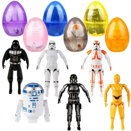 Dekewe 6 Stück Gefüllte Ostereier mit 6 Spielzeug, Ostergeschenke Kinder, Ostereier Zum Befüllen mit Deformation Spielzeug, Eier für Ostern Partyzubehör, Osterkorb Füllstoffe, Kinderspielzeug Dekewe 6 Stück Gefüllte Ostereier mit 6 Spielzeug, Ostergeschenke Kinder, Ostereier Zum Befüllen mit Deformation Spielzeug, Eier für Ostern Partyzubehör, Osterkorb Füllstoffe, Kinderspielzeug von Dekewe