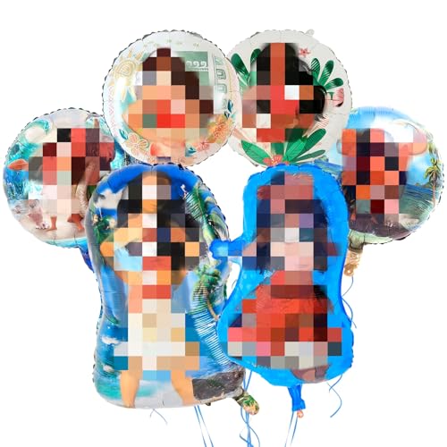 Ozean Abenteuer Thema Ballon Dekoration Set für Jungen und Mädchen, 6 Stück Kindergeburtstagsballons, runde mehrfarbige Aluminiumfolienballons, Kindergeburtstagsparty Dekoration Ozean Abenteuer Thema Ballon Dekoration Set für Jungen und Mädchen, 6 Stück Kindergeburtstagsballons, runde mehrfarbige Aluminiumfolienballons, Kindergeburtstagsparty Dekoration von Dekewe