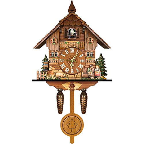 Kuckucksuhren,Holz Kuckuck Vogelhaus Wanduhr,Kuckucksuhr Schwarzwald,Vintage Wanduhr für Zuhause, Kinderzimmer, Schlafzimmer, Dekoration Kuckucksuhren,Holz Kuckuck Vogelhaus Wanduhr,Kuckucksuhr Schwarzwald,Vintage Wanduhr für Zuhause, Kinderzimmer, Schlafzimmer, Dekoration von Dekltus