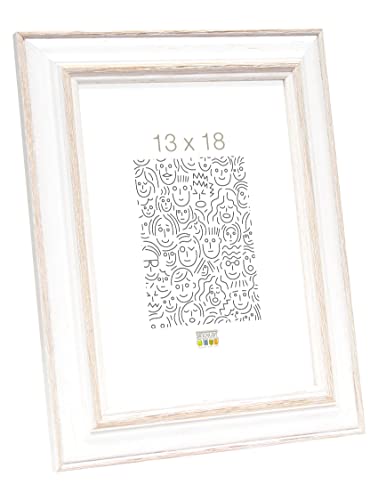 Deknudt Frames Bilderrahmen, Holz, Beige, 13 x 18 von Deknudt Frames