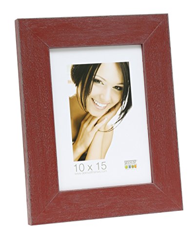Deknudt Frames Bilderrahmen, Holz, dunkelrot lackiert, Format 10 cm x 15 cm, 10 x 15 cm von Deknudt Frames