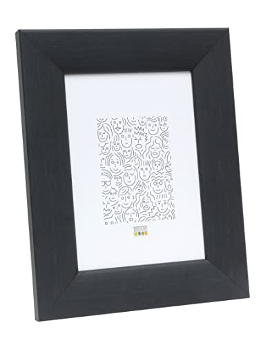Deknudt Frames Bilderrahmen, schwarz, lackiert, Format 10 cm x 15 cm, Holz, 10 x 15 cm von Deknudt Frames