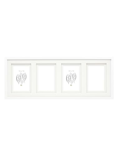 Deknudt Frames Bilderrahmen Fotorahmen für 4 Bilder Weiß mit Doppel-Passepartout Bildgröße 10x15 cm Holz MDF Holz Collage S65KK1 P4 10x15cm Deknudt Frames Bilderrahmen Fotorahmen für 4 Bilder Weiß mit Doppel-Passepartout Bildgröße 10x15 cm Holz MDF Holz Collage S65KK1 P4 10x15cm von Deknudt Frames