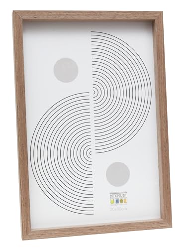 Deknudt Frames Bilderrahmen – Holz-Finish in Holzoptik braun – schlicht – FSC Mix – für Format 20 x 30 cm – zum Aufhängen oder Aufstellen von Deknudt Frames