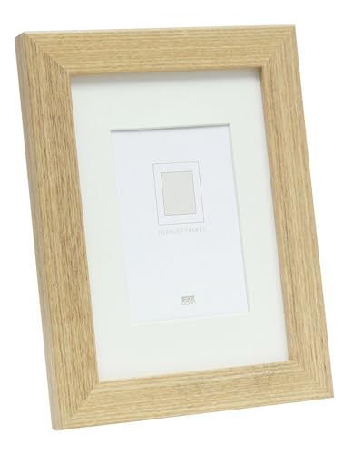 Deknudt Frames Bilderrahmen mit Passepartout - Natur Holzfarbe - S66KH1 P1 15x20cm für Bild 10x15cm - Bilderrahmen Holz MDF - Bilder aufhängen oder ausstellen Deknudt Frames Bilderrahmen mit Passepartout - Natur Holzfarbe - S66KH1 P1 15x20cm für Bild 10x15cm - Bilderrahmen Holz MDF - Bilder aufhängen oder ausstellen von Deknudt Frames