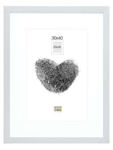 Deknudt Frames Bilderrahmen mit Passepartout - Silber - S66KD1 P1 30x40cm für Bild 20x30cm - Bilderrahmen Holz MDF - Bilder aufhängen Deknudt Frames Bilderrahmen mit Passepartout - Silber - S66KD1 P1 30x40cm für Bild 20x30cm - Bilderrahmen Holz MDF - Bilder aufhängen von Deknudt Frames