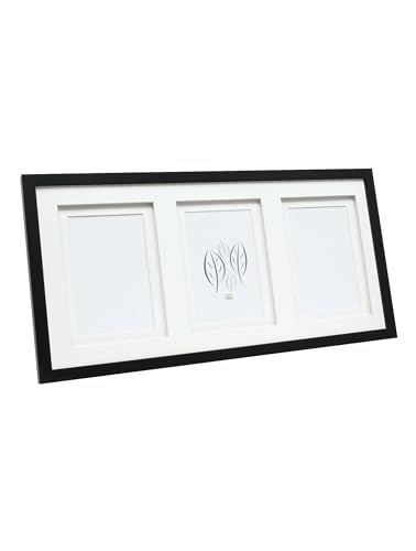 Deknudt Frames Galerierahmen mit doppeltem Passepartout -Schwarz - S65KK2 P3 für 3 Bilder Bildgröße 15x20cm - Bilderrahmen Holz MDF - Bilder aufhängen oder ausstellen Deknudt Frames Galerierahmen mit doppeltem Passepartout -Schwarz - S65KK2 P3 für 3 Bilder Bildgröße 15x20cm - Bilderrahmen Holz MDF - Bilder aufhängen oder ausstellen von Deknudt Frames