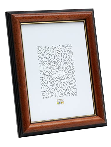 Deknudt Frames S222H3 Bilderrahmen 21x29,7 Basic, klassisches Braun, Holz Holz Fotokader Deknudt Frames S222H3 Bilderrahmen 21x29,7 Basic, klassisches Braun, Holz Holz Fotokader von Deknudt Frames