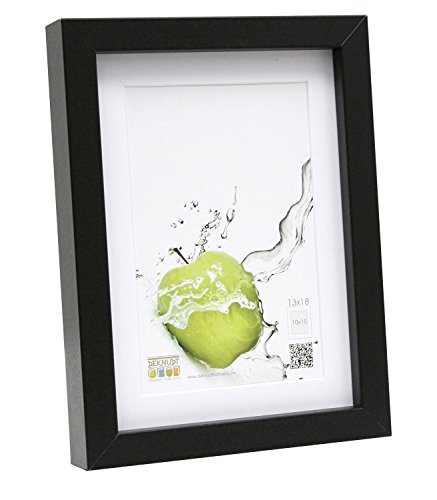 Deknudt Frames S40AK2-P1-40.0X50.0 Basic-Bilderrahmen, mit Passepartout und Zierleiste, Holz/MDF, 40 x 50 cm, Schwarz Deknudt Frames S40AK2-P1-40.0X50.0 Basic-Bilderrahmen, mit Passepartout und Zierleiste, Holz/MDF, 40 x 50 cm, Schwarz von Deknudt Frames
