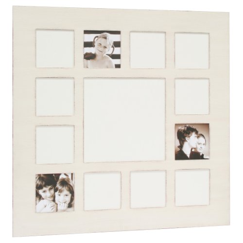 Deknudt Frames S40ZZ1 Bilderrahmen Collage, Galerierahmen, Holz, 12 x (13 x 13) + 1 x (27 x 27) cm, Weiß von Deknudt Frames