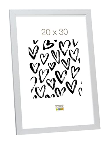 Deknudt Frames S44CD1-20.0X30.0 Bilderrahmen, Holz/MDF, Schlichter Stil, schmal, 33,5 x 23,5 x 1,33 cm, silberfarben Deknudt Frames S44CD1-20.0X30.0 Bilderrahmen, Holz/MDF, Schlichter Stil, schmal, 33,5 x 23,5 x 1,33 cm, silberfarben von Deknudt Frames